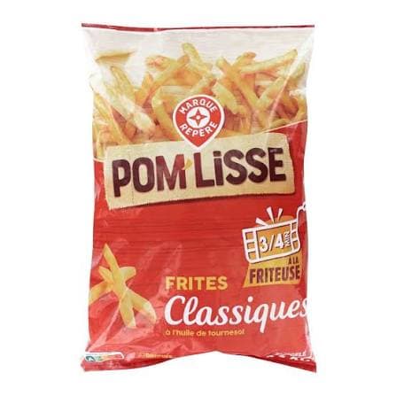 Frites surgelées 9mm 2,5 kg