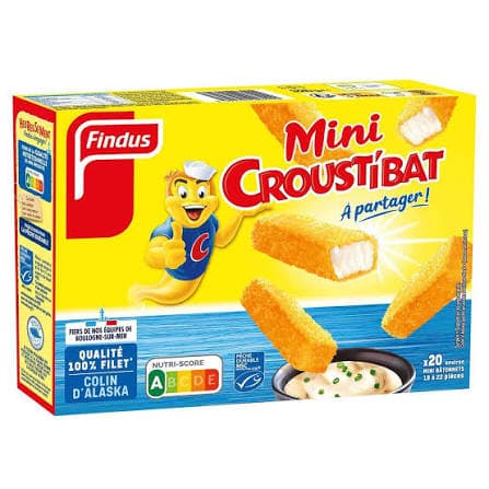 Filet de poisson pané surgelé