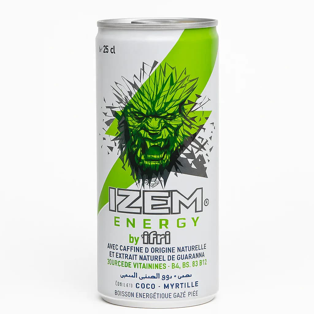 Izem saveurs coco-myrtille canette 24cl