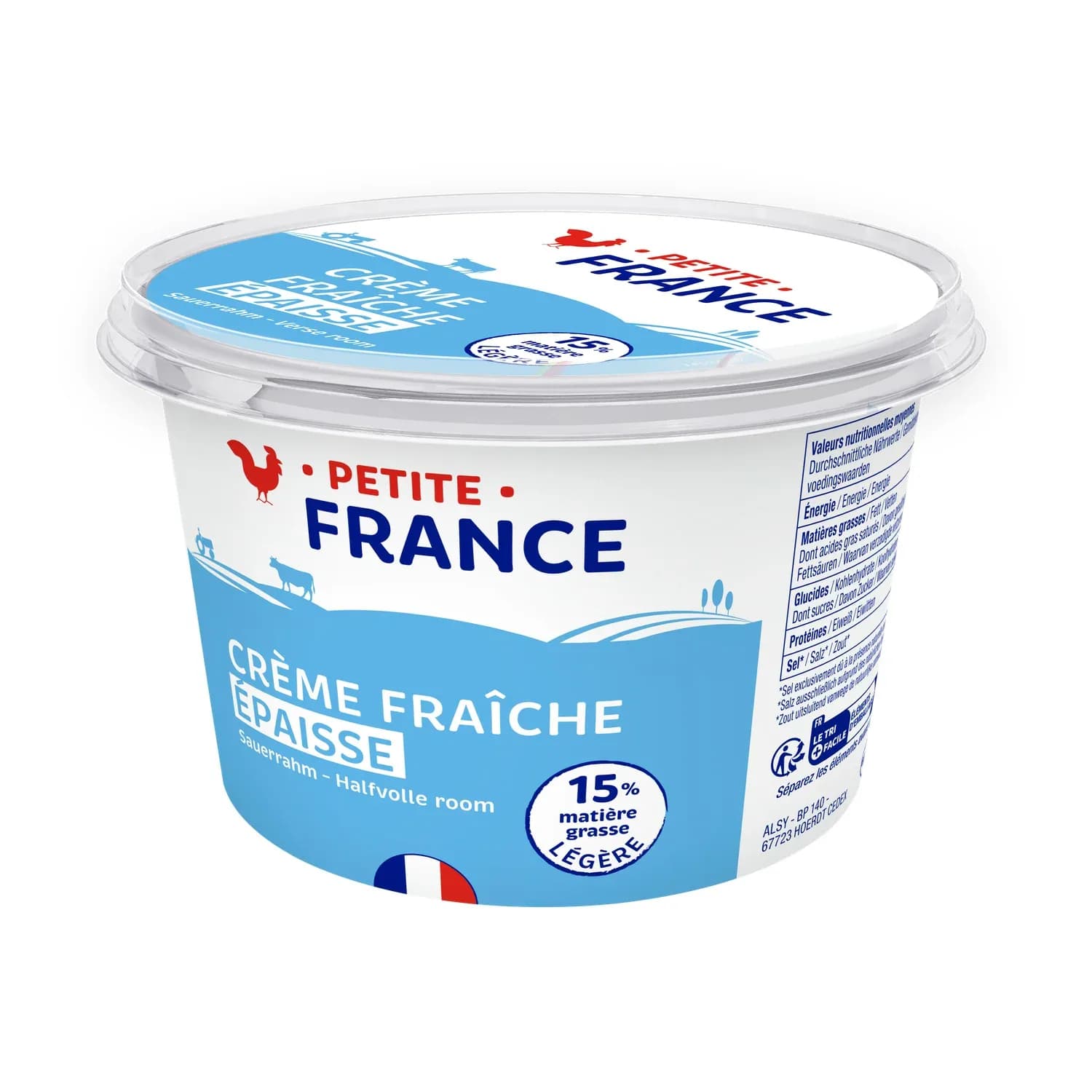 Crème fraîche épaisse 15% M.G Petite France 45cl