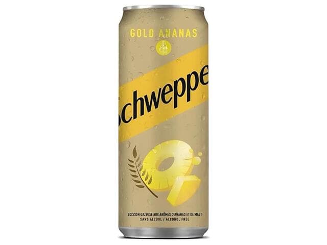 Schweppes gold ananas canette 24cl