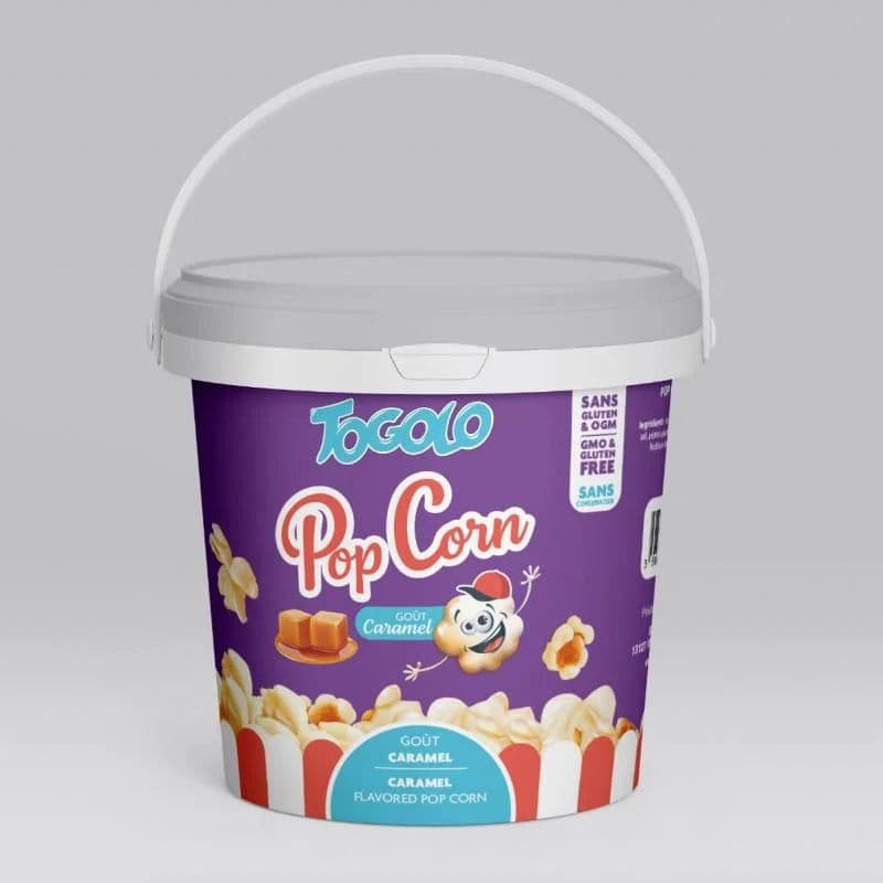 Seau de pop corn caramel Barquette PAV 100g x 12