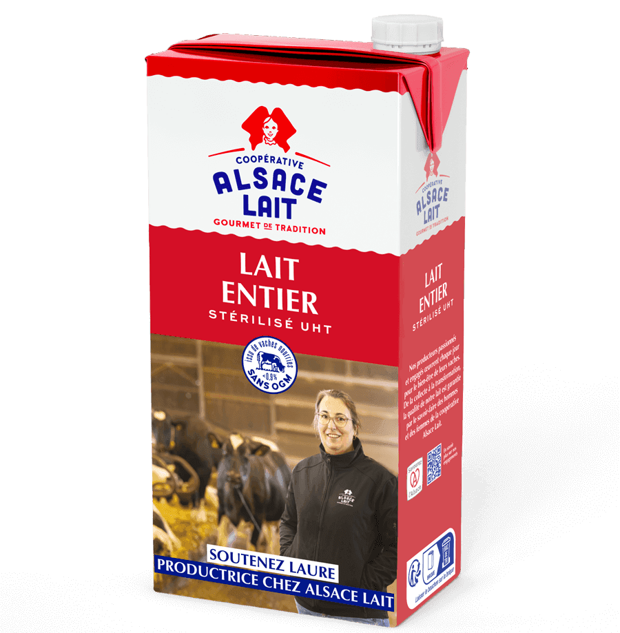 Lait entier brique Petite France 1l