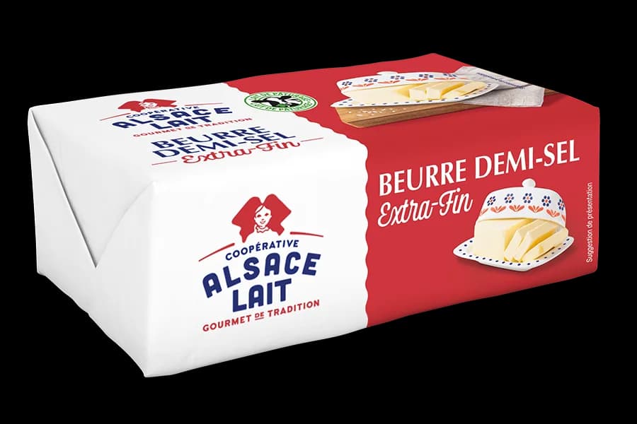 Beurre demi-sel extra-fin Alsace lait 10*250g