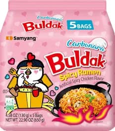 Samyang - Buldak Inst. Noodles hot chicken carbonara -pink  (multi 8x5pc)