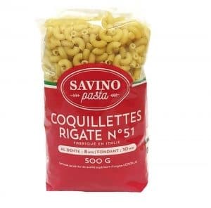 Pâtes Coquillettes n°51. Savino Pasta 500g