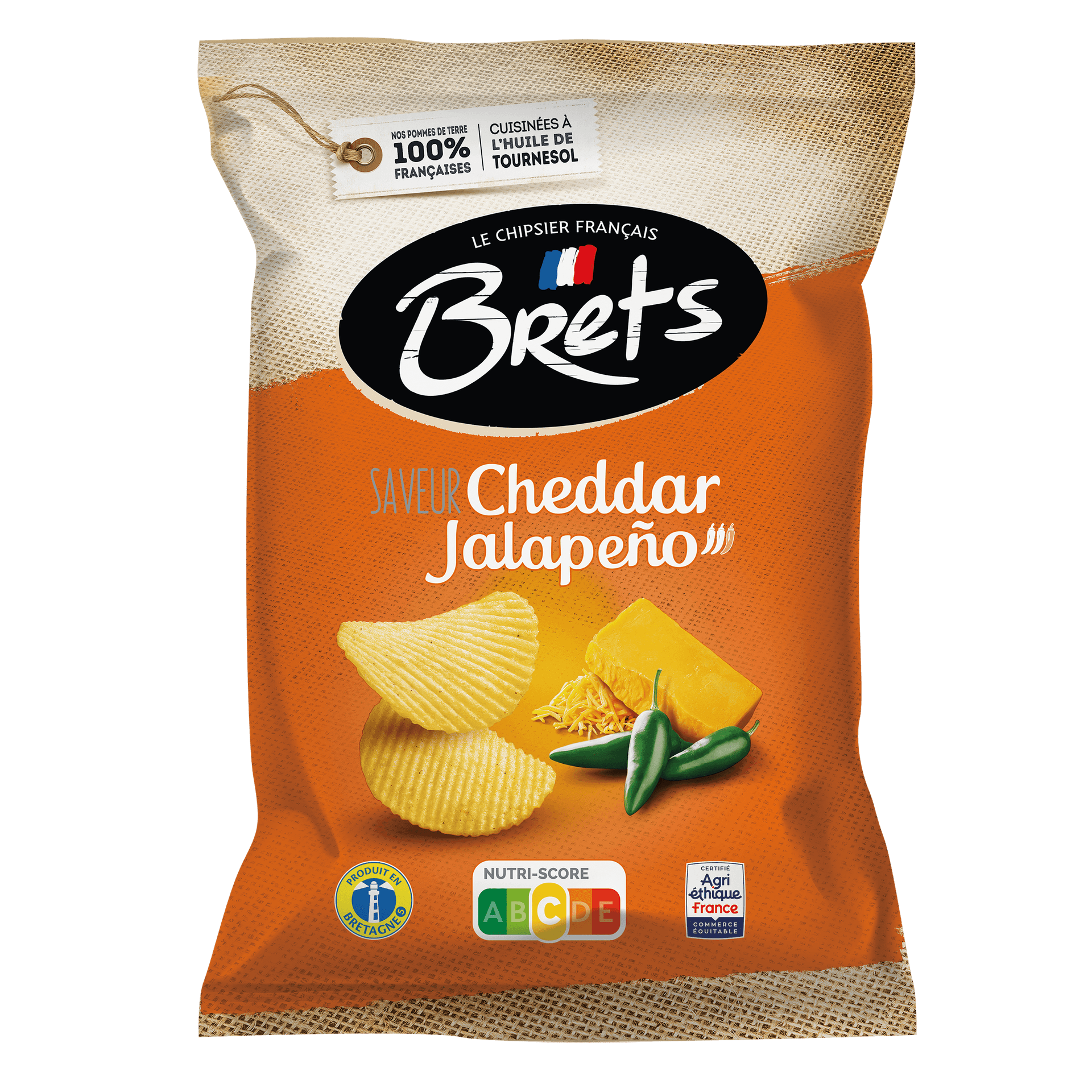 Bret's chips saveur Cheddar Jalapeno 125g