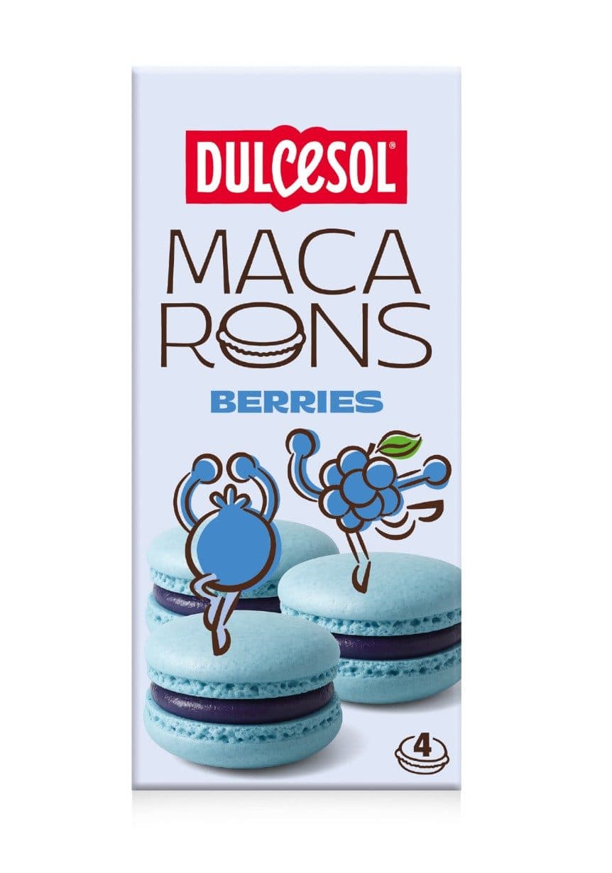 Macaron aux fruits des bois*4 Dulcesol 90g