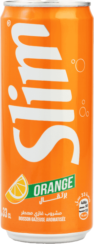 Slim orange canette 24cl