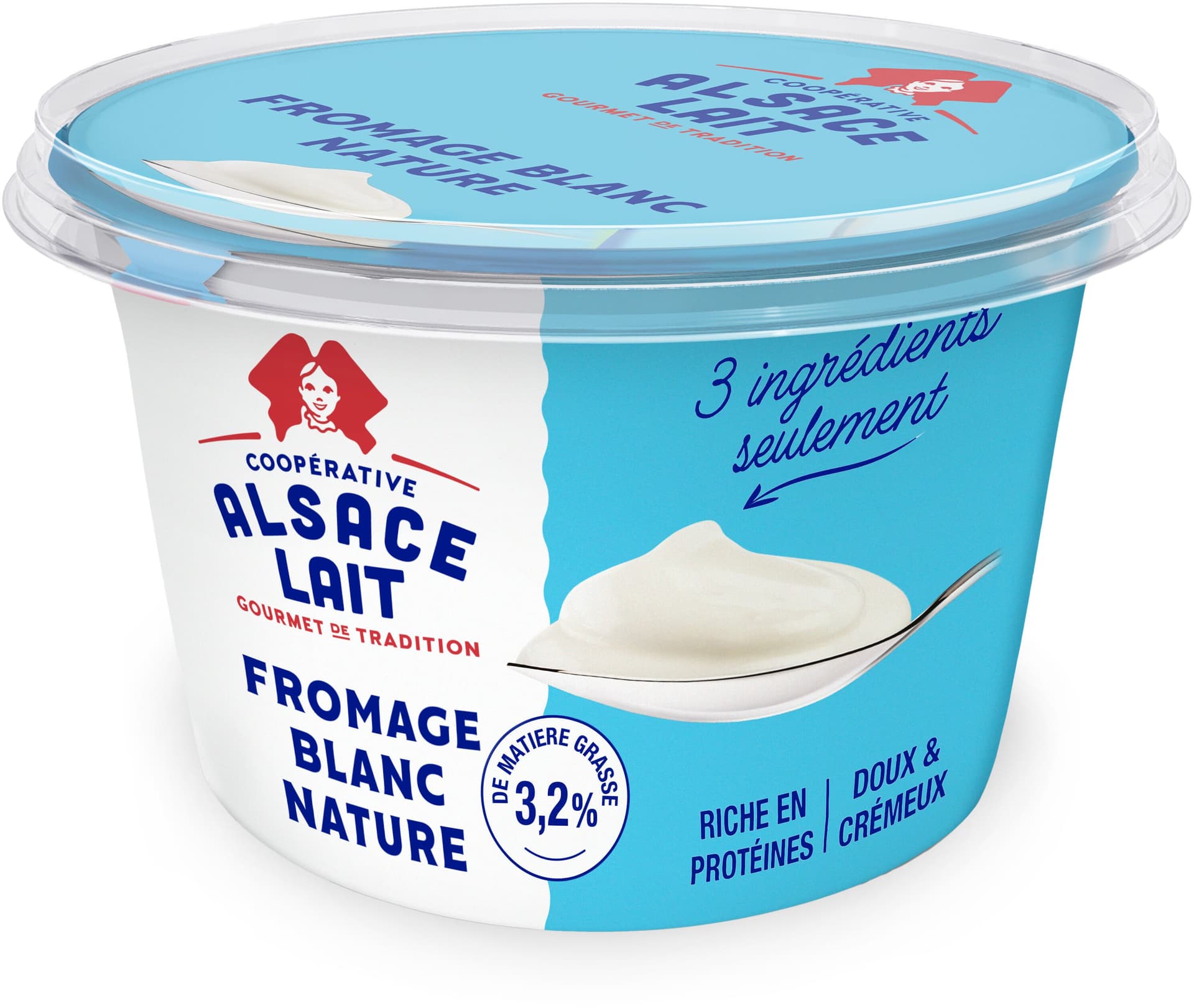 Fromage blanc Alsace Lait 3,2% M.G. pot 250g