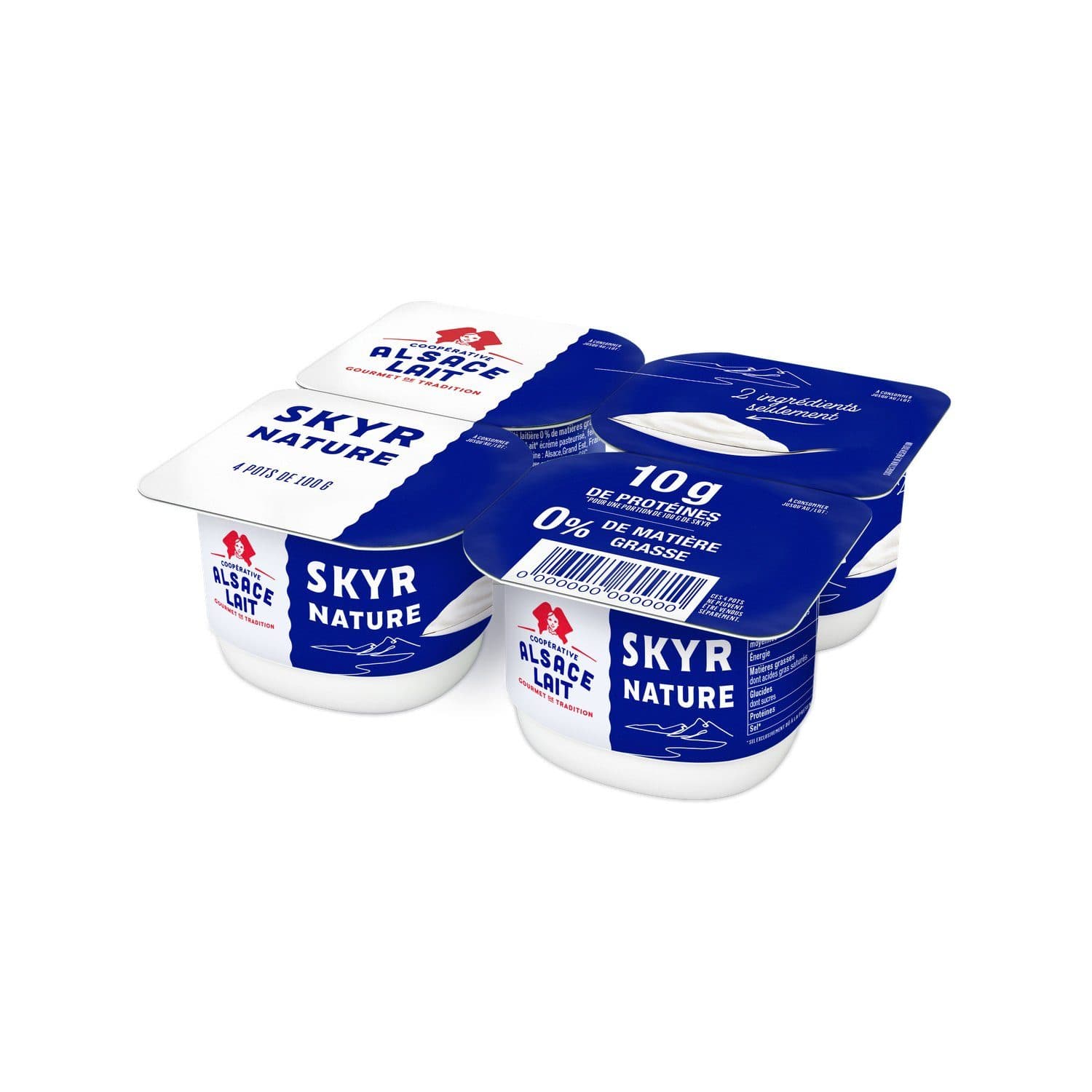 Skyr nature Alsace lait 4*100g