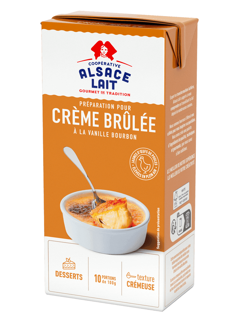 Préparation pour crème brulée Alsace Lait 1L
