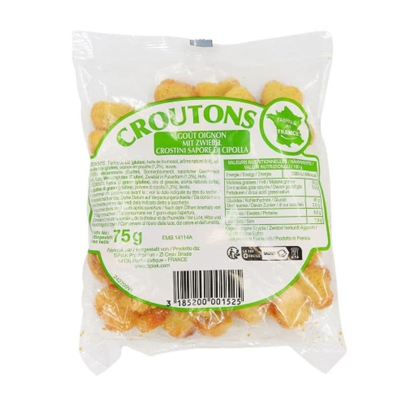 Croûtons goût oignon sachet 75g