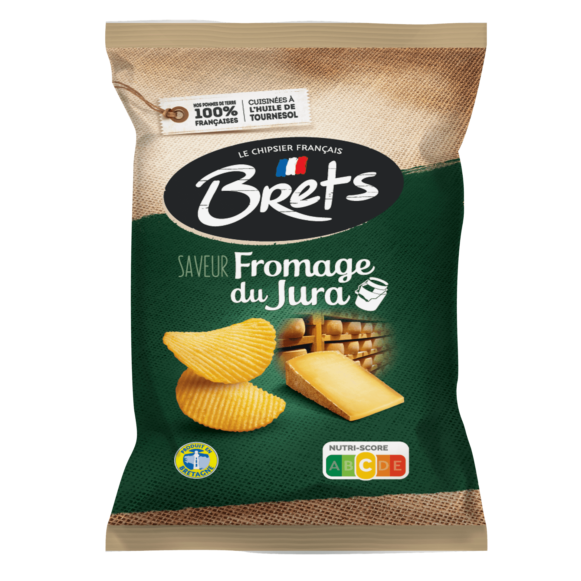 Bret's chips saveur Fromage du Jura 125g