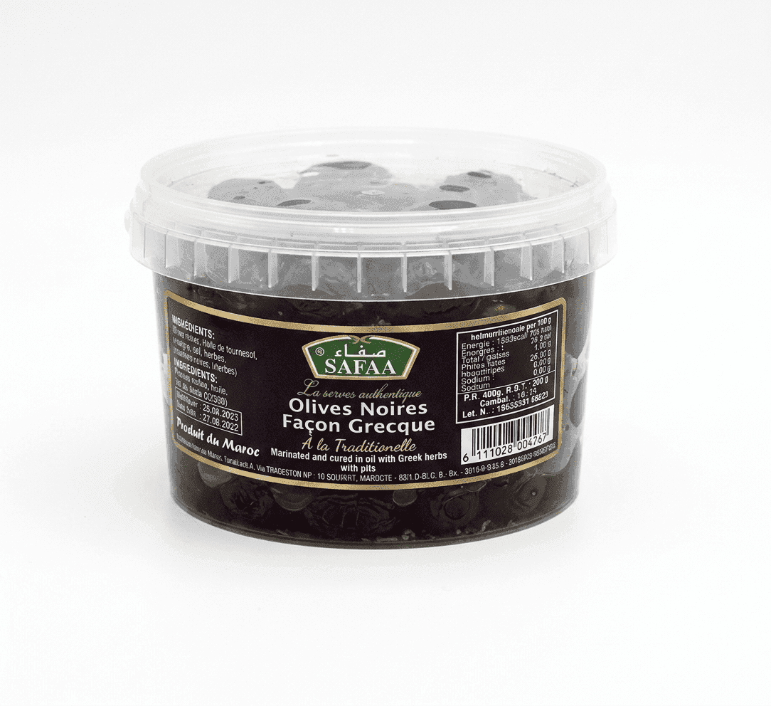 Olives noires façon grecque Safaa 600g