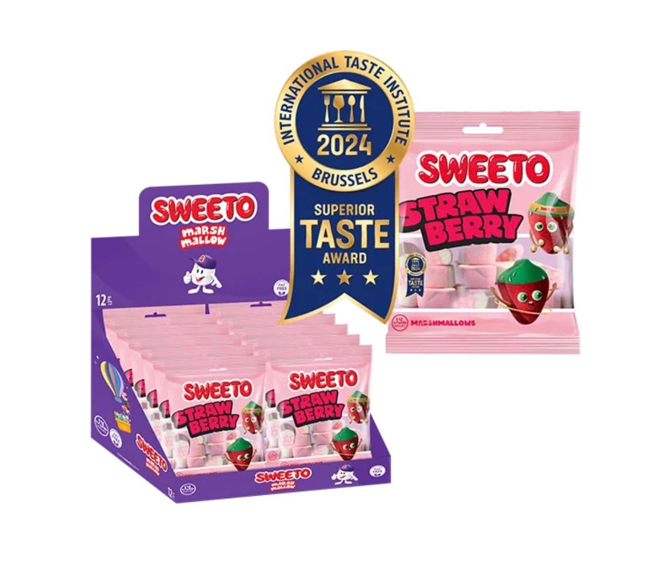Sweeto - Marschmallow fraise 60g
