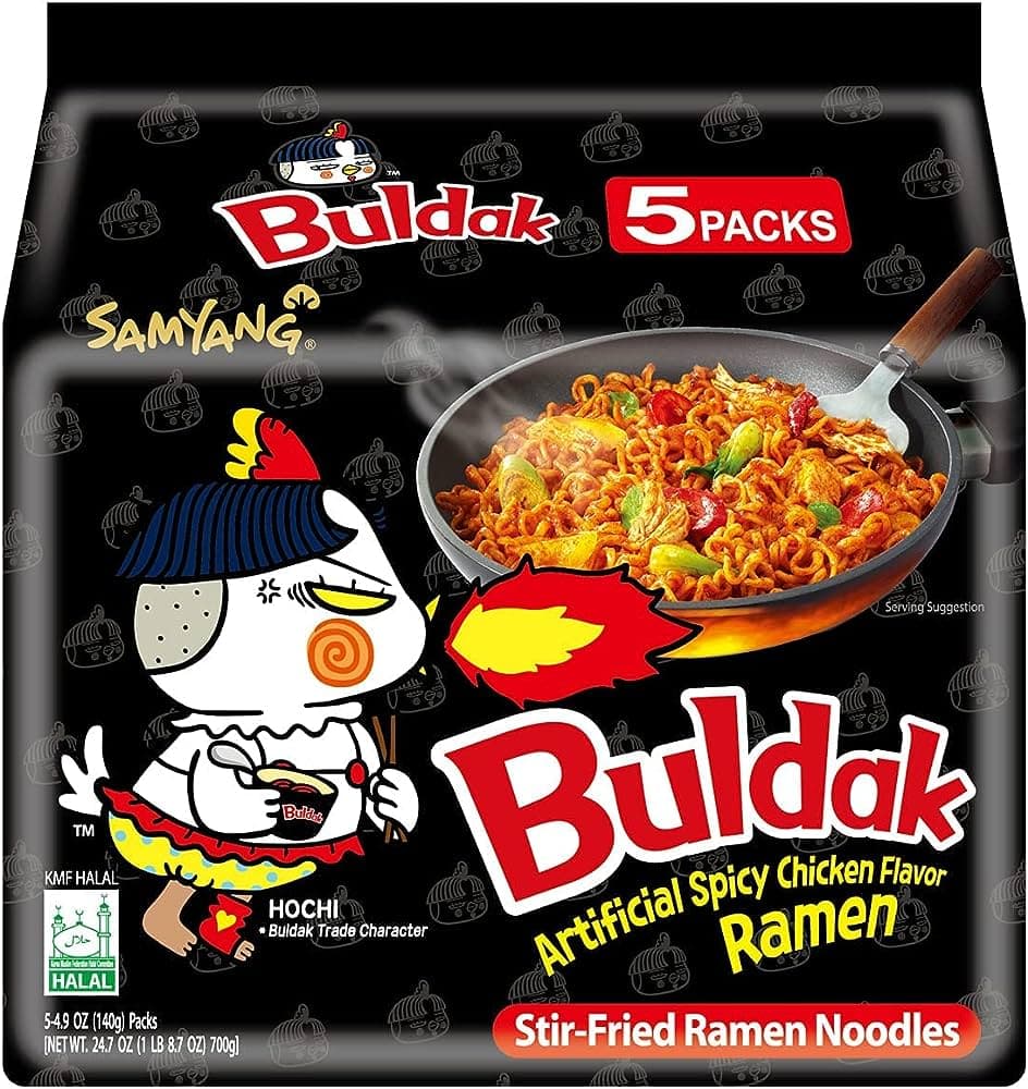 Samyang - Buldak Inst. Noodles hot chicken - black (multi 8x5pc)