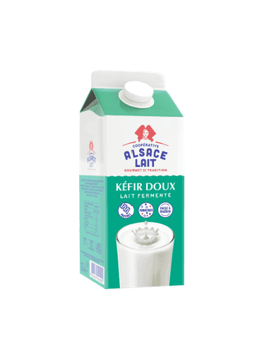Lait kefir doux brique Alsace lait 75cl