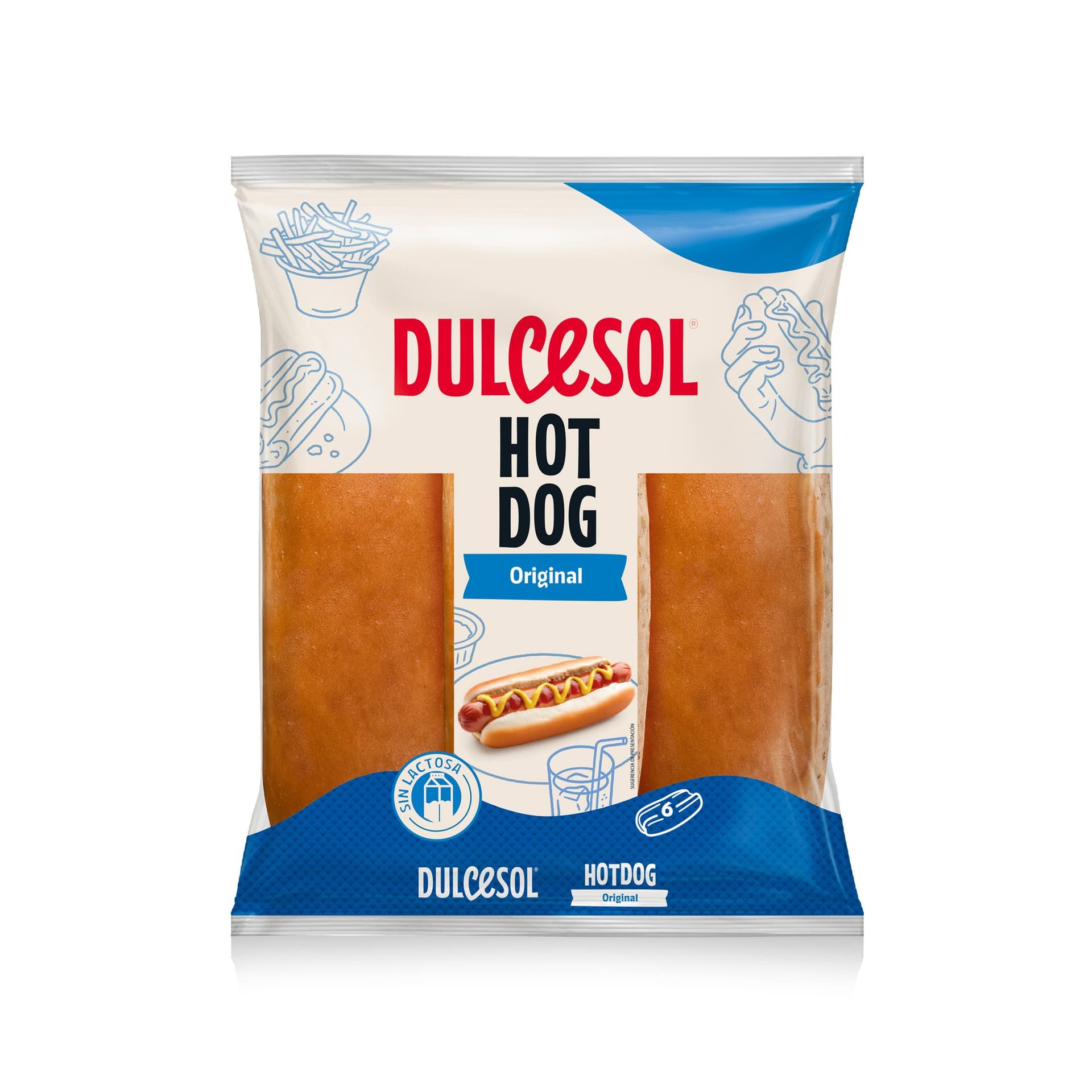 Hot-dog x4 Dulcesol 250g