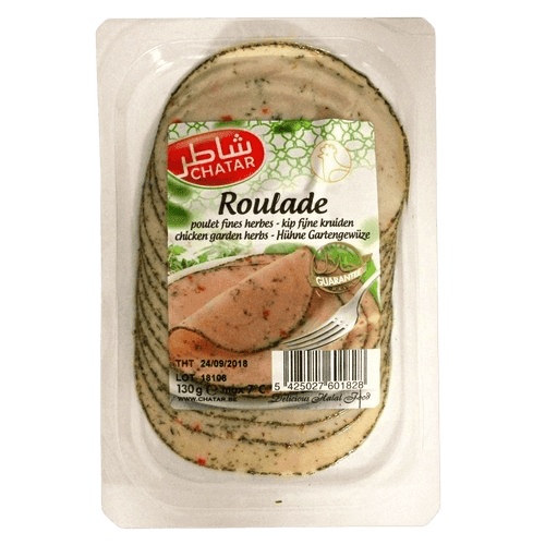 Chatar roulade poulet fines herbes DLC 4 mois 130g