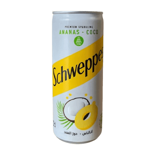 Schweppes ananas-coco canette 24cl