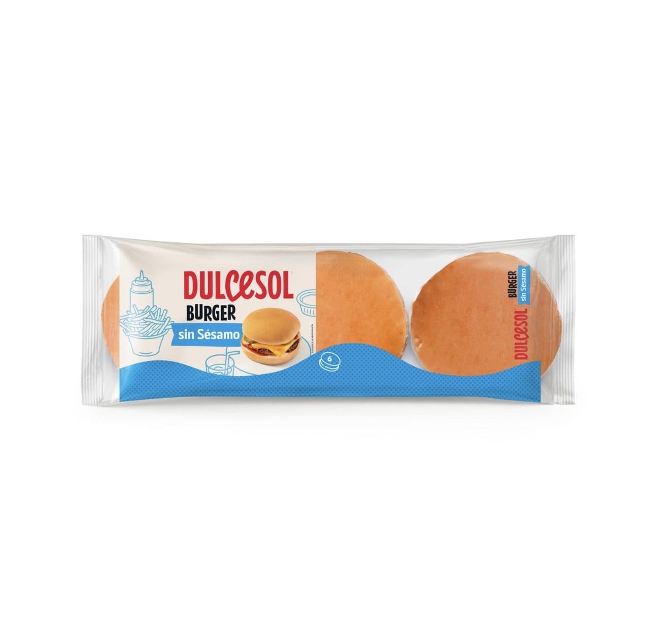 Burger sans sésames Dulcesol 300g