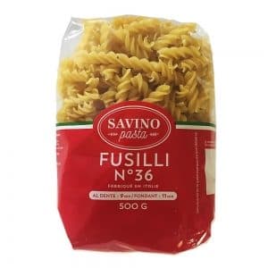 Pâtes Fusilli n°36. Savino Pasta 500g
