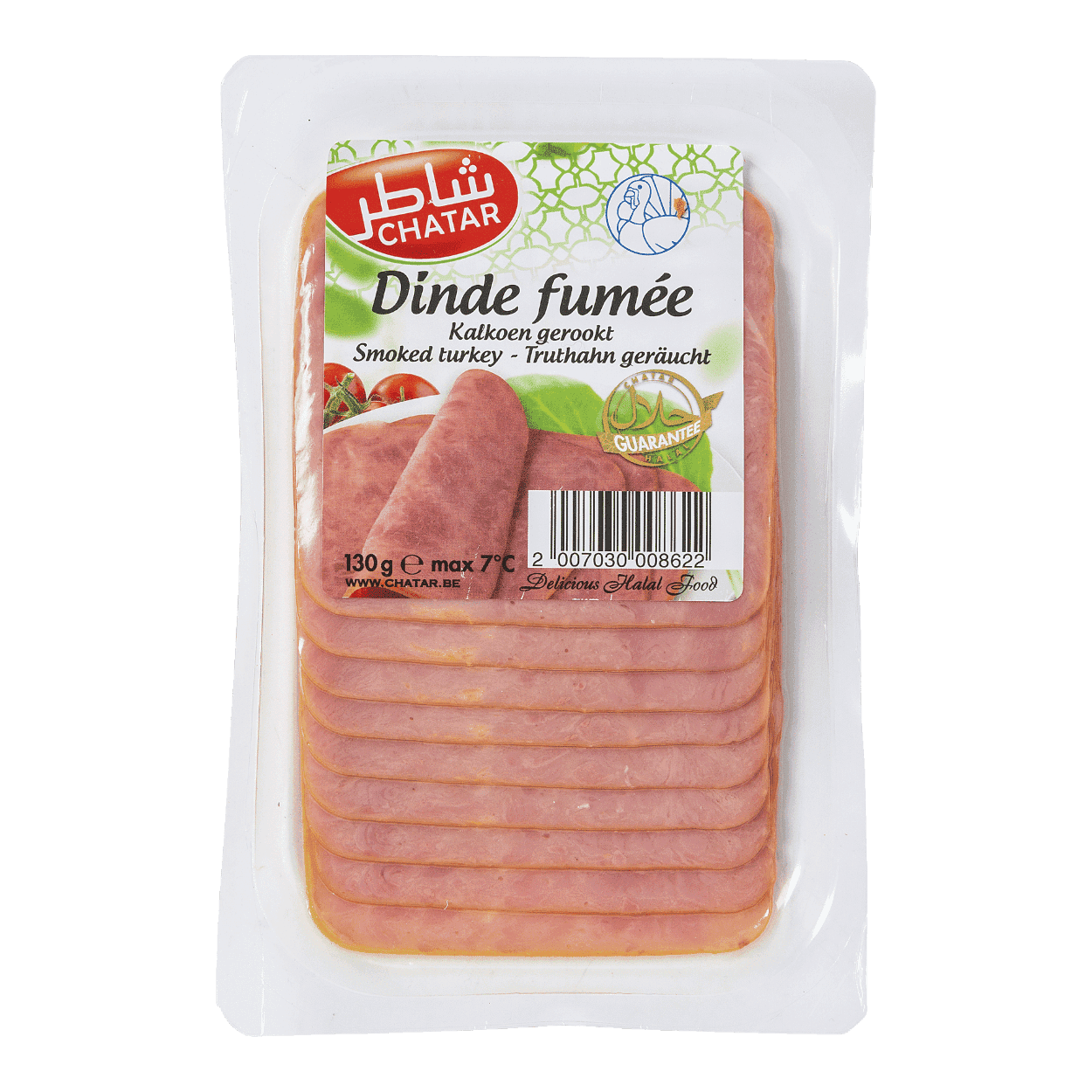 Chatar dinde fumé DLC 4 mois 130g