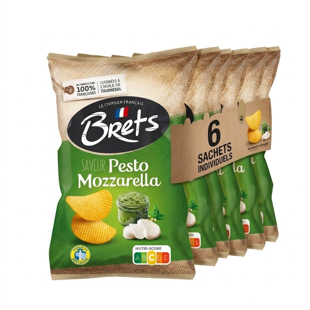 Bret's chips saveurs Pesto Mozzarella 40g