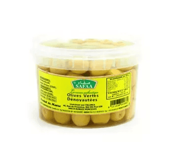 Olives vertes dénoyautées Safaa 600g