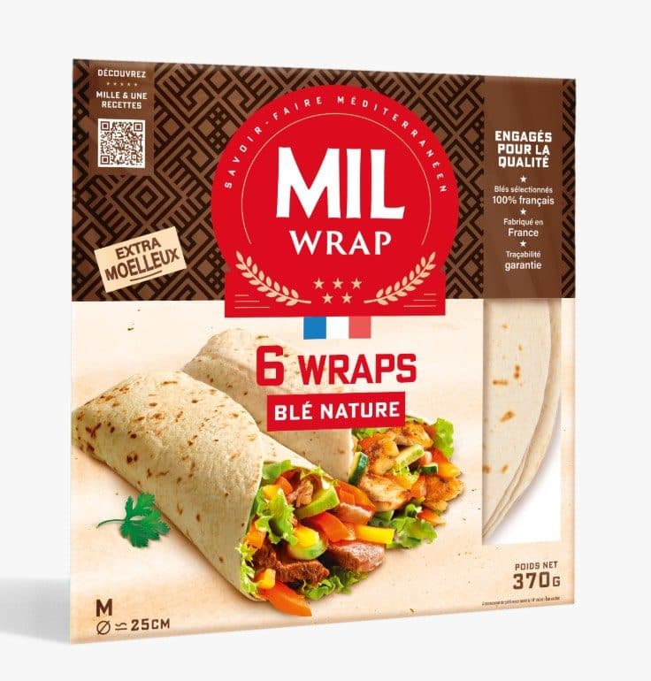 Tortilla Mil'Wrap 25cm - 6pcs - 370g