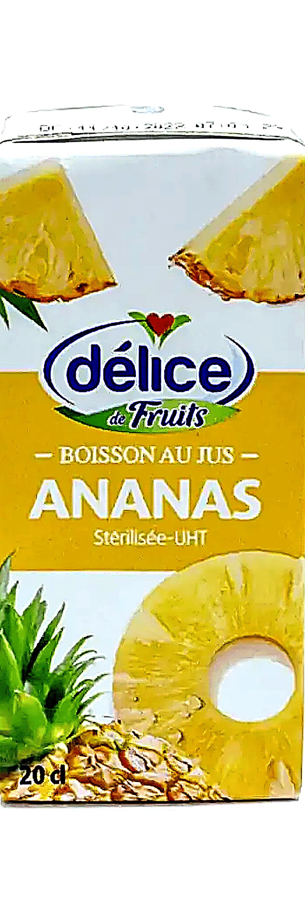 Jus d'ananas Délice format brique 20cl