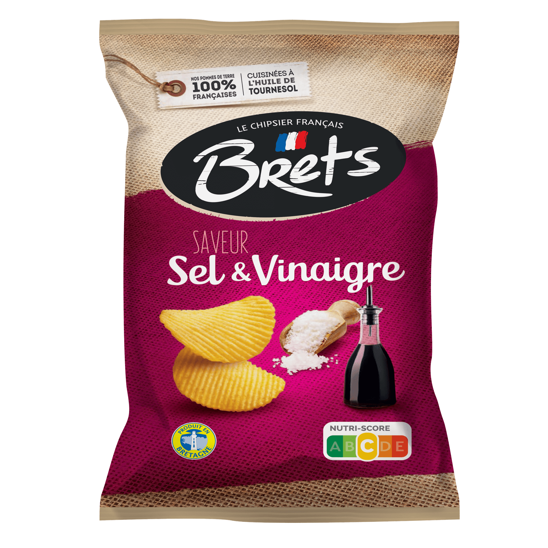 Bret's chips saveurs Sel et vinaigre 125