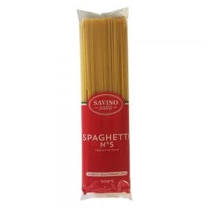Pâtes Spaghetti n°5. Savino Pasta 500g