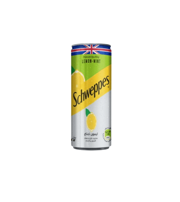 Schweppes citron-menthe canette 24cl