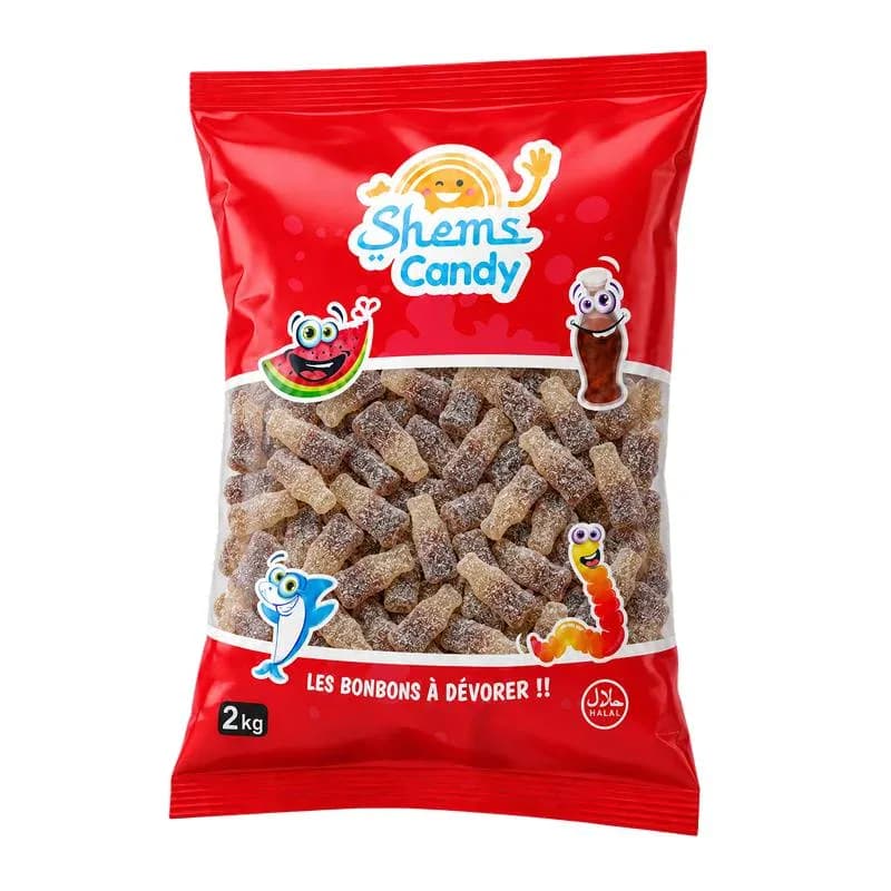 Bouteilles Cola Acides Halal Shems Candy 2kg