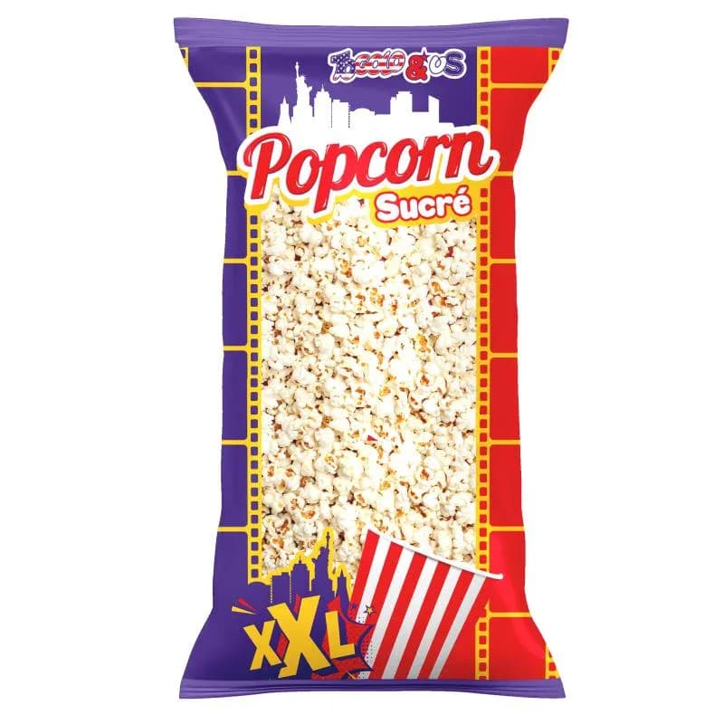 Sachet XXL Pop-Corn 300g sucré en BOX PAV 1/4 de pal 24 unités