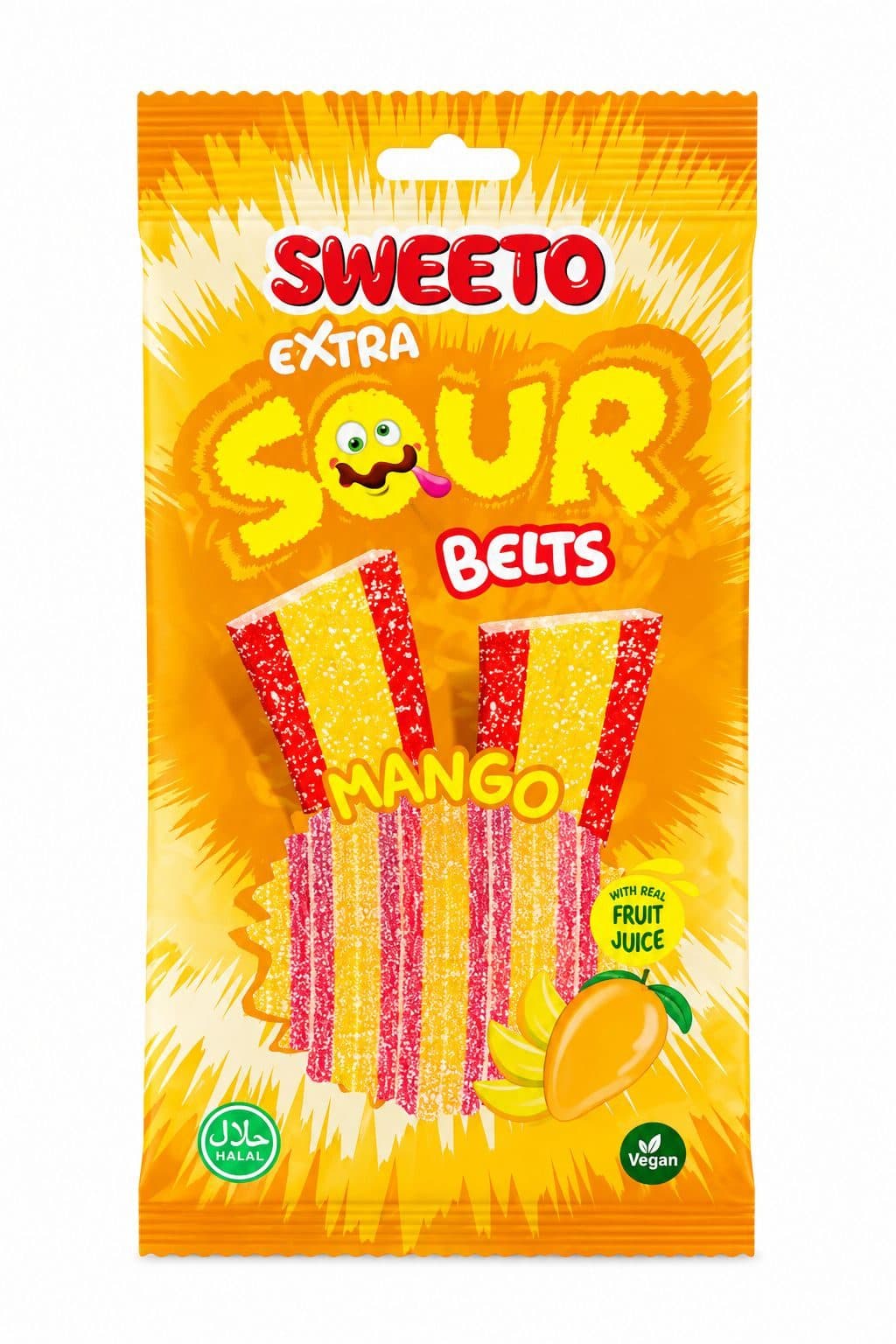 Sweeto - Ceintures mangue acides 75g