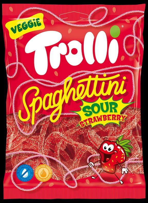 Trolli - Spaghettini Fraise Végan 100g