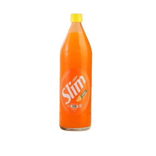 Slim orange verre 1l
