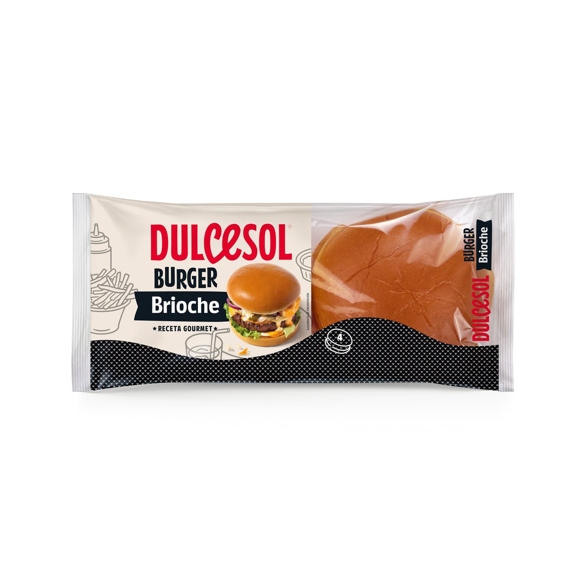 Burger brioche*4 Dulcesol 340g