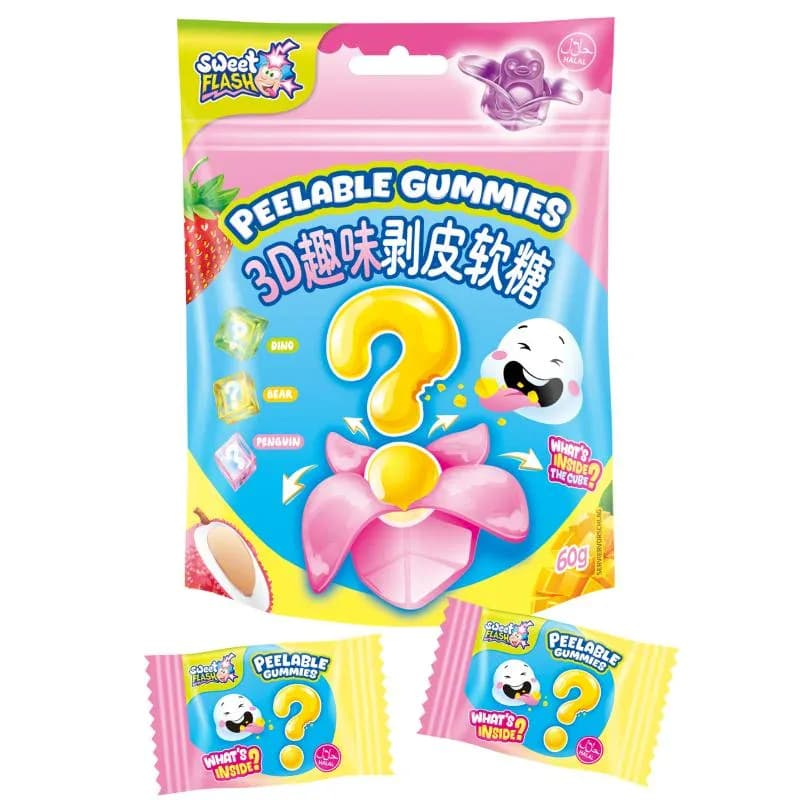 Sachet de Gommes fruitées à éplucher Mystère 60g