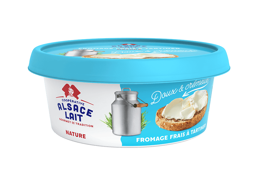 Fromage frais à tartiner nature Alsace Lait 150g