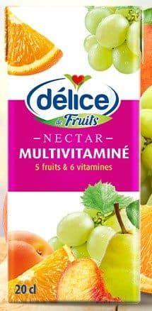 Jus multifruits Délice format brique 20cl