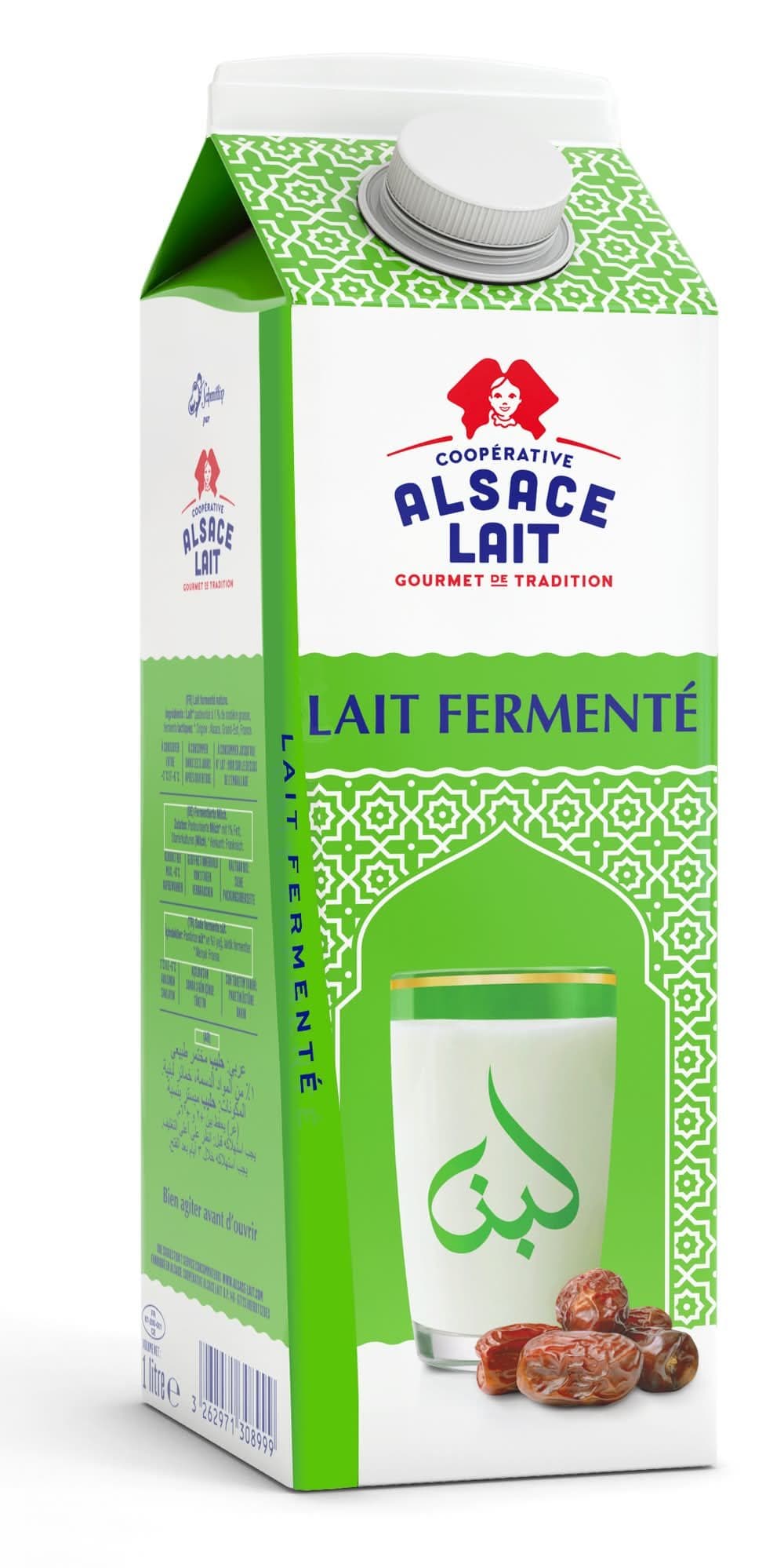 Lait fermenté brique Alsace lait 1l