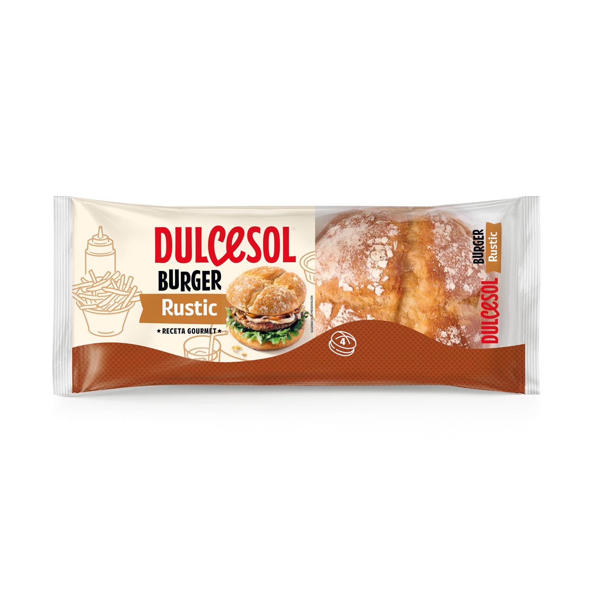 Burger rustique Dulcesol*4 - 300g